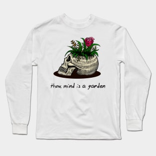 skull mind garden Long Sleeve T-Shirt